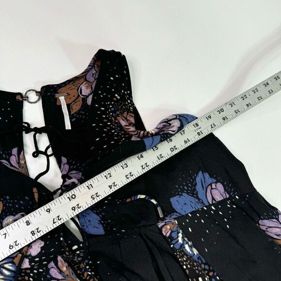 Free People Top Women Medium Lovely Day Tunic Floral Boho Whimsy Flowy Festival - Picture 6 of 10